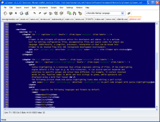 the Glimmer main window